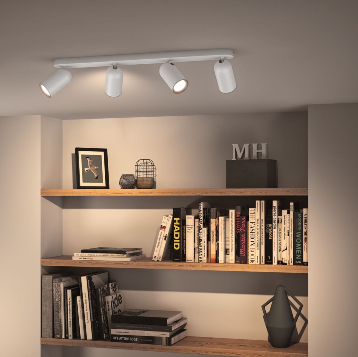 62,95 € Envoi gratuit | Projecteur d'intérieur Philips Pongee 63×12 cm. Mise au point compacte. Projecteur réglable Couleur blanc
