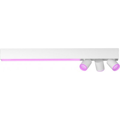 468,95 € Free Shipping | Indoor spotlight Philips Centris 36W Extended Shape 78×13 cm. Three-bulb ceiling lamp. Integrated LED. Bluetooth Control with Smartphone App or Voice Living room, dining room and store. Sophisticated Style