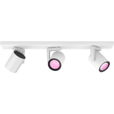 263,95 € Envoi gratuit | Projecteur d'intérieur Philips Argenta 16.5W 48×13 cm. Triple foyer. Comprend des ampoules LED. Contrôle Bluetooth avec application smartphone ou voix