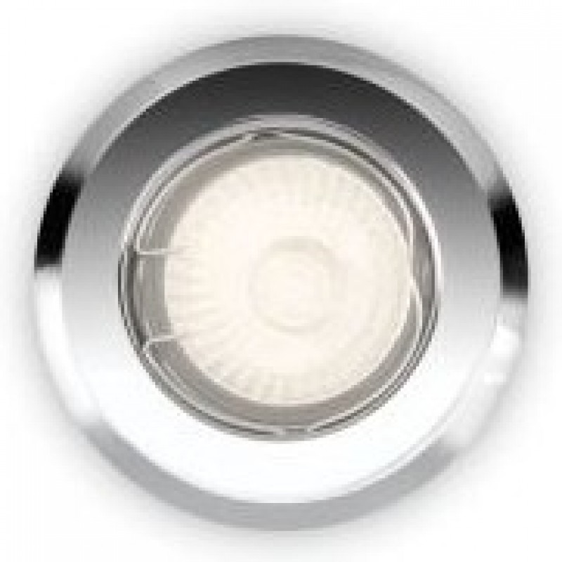 4,95 € Free Shipping | Recessed lighting Philips Enif Round Shape 10×9 cm. Downlight Living room, bedroom and showcase. Modern Style. Plated chrome Color