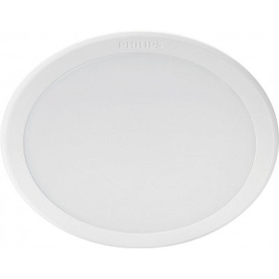 Iluminación empotrable Philips Meson 12.5W Forma Redonda Ø 14 cm. Downlight Cocina, vestíbulo y baño. Estilo clásico. Color blanco