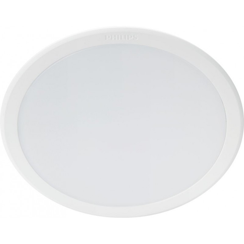 7,95 € 免费送货 | 室内嵌入式照明 Philips Meson 16.5W 圆形的 形状 Ø 17 cm. 筒灯 办公室, 工作区 和 大厅. 经典的 风格. 白色的 颜色