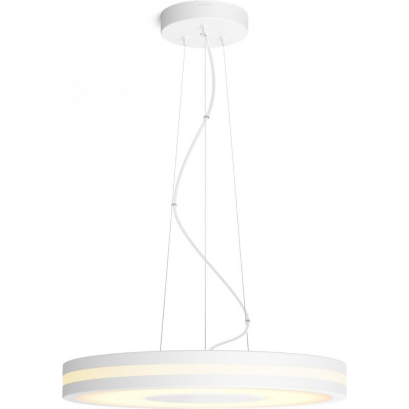 324,95 € Envio grátis | Lâmpada pendurada Philips Being 25W 48×48 cm. Interruptor sem fio incluído. LED integrado. Controle inteligente com Hue Bridge Cor branco