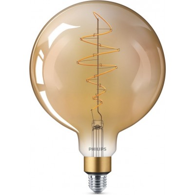 36,95 € Free Shipping | LED light bulb Philips LED Classic 6.5W E27 LED 2000K Very warm light. 29×23 cm. Adjustable Flame LED Rustic Style