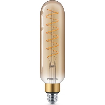 Светодиодная лампа Philips LED Classic 6.5W E27 LED 2000K Очень теплый свет. 27×10 cm. Регулируемый Светодиод пламени Деревенский Стиль