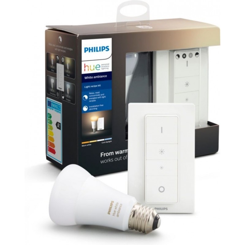 0,95 € Free Shipping | Decorative lighting Philips Hue White Ambiance 8.5W Ø 6 cm. Lighting kit. Smart control with Hue Bridge