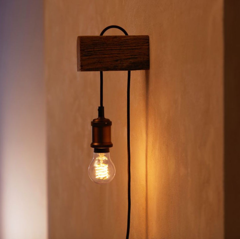 22,95 € Spedizione Gratuita | Lampadina LED telecomando Philips Filamento Hue White 7W E27 LED 2100K Luce molto calda. Ø 6 cm. Filamento standard. Controllo Bluetooth con app per smartphone o voce