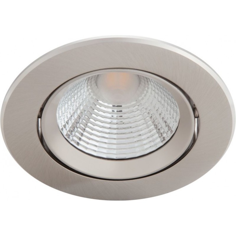 41,95 € Free Shipping | Recessed lighting Philips Sparkle 5.5W Round Shape Ø 8 cm. Dimmable Dining room, bedroom and office. Classic Style. Nickel Color