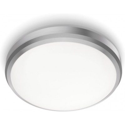 33,95 € Free Shipping | Indoor ceiling light Philips Doris 6W Round Shape Ø 22 cm. Kitchen, bathroom and hall. Design Style. Nickel Color