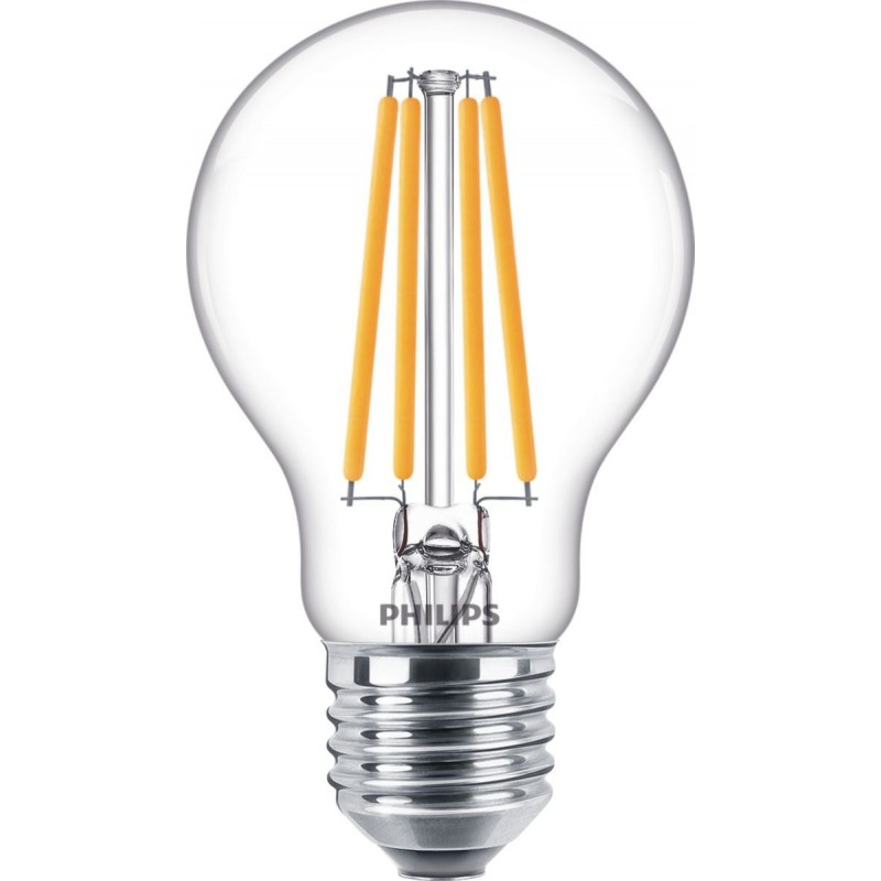 8,95 € Бесплатная доставка | Светодиодная лампа Philips LED Classic 10.5W E27 LED 4000K Нейтральный свет. 10×7 cm