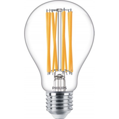 12,95 € Free Shipping | LED light bulb Philips LED Classic 17W E27 LED 2700K Very warm light. 12×8 cm. Vintage Style
