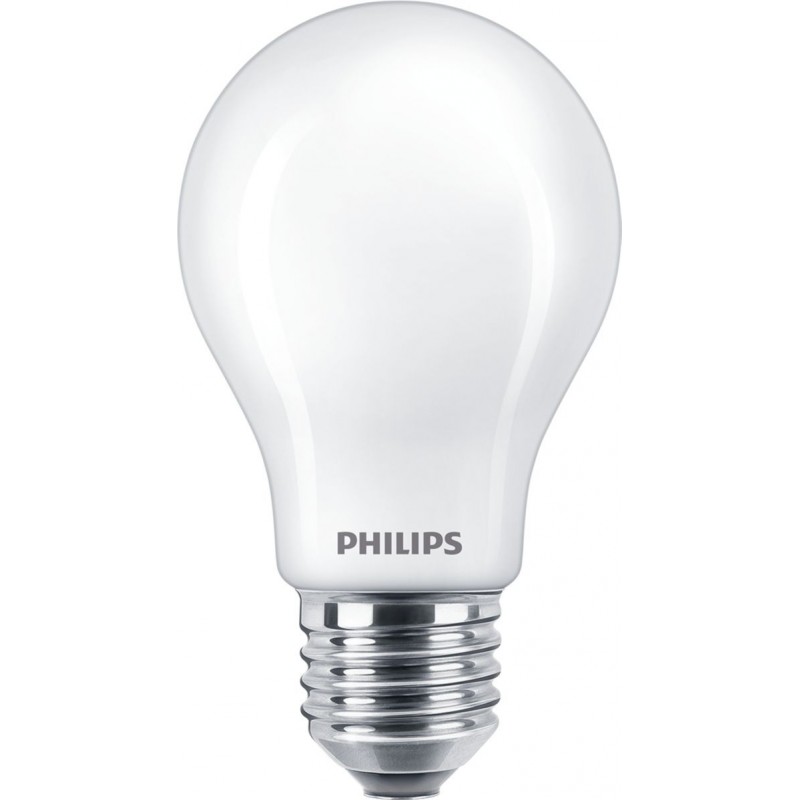 3,95 € Spedizione Gratuita | Lampadina LED Philips LED Classic 4.5W E27 LED 4000K Luce neutra. 11×7 cm