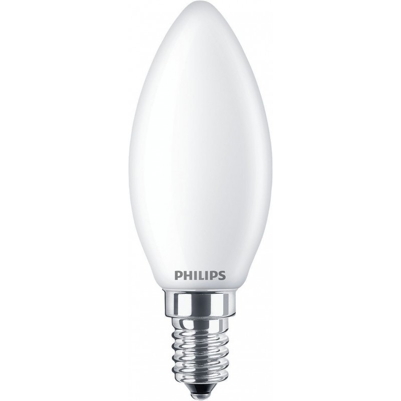 6,95 € Free Shipping | LED light bulb Philips LED Classic 6.5W E14 LED 6500K Cold light. 10×5 cm. LED Candle Light
