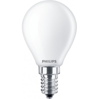Светодиодная лампа Philips LED Classic 2.3W E14 LED 4000K Нейтральный свет. 8×5 cm. Светодиодная свеча