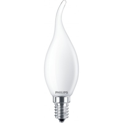 Bombilla LED Philips LED Classic 2.3W E14 LED 2700K Luz muy cálida. 12×5 cm. Luminaria de Vela LED Estilo clásico