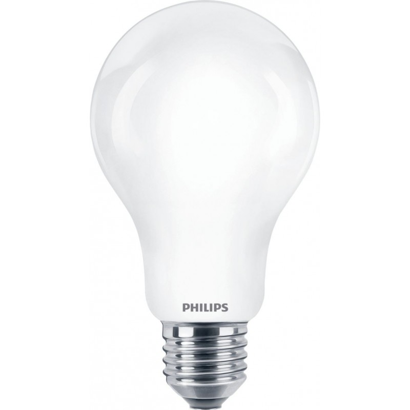 10,95 € Envío gratis | Bombilla LED Philips LED Classic 13W E27 LED 6500K Luz fría. 12×8 cm