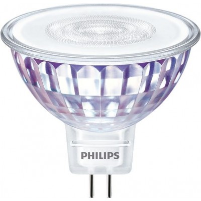 Bombilla LED Philips LED Spot 5W GU5.3 LED 2500K Luz muy cálida. 5×5 cm. Regulable