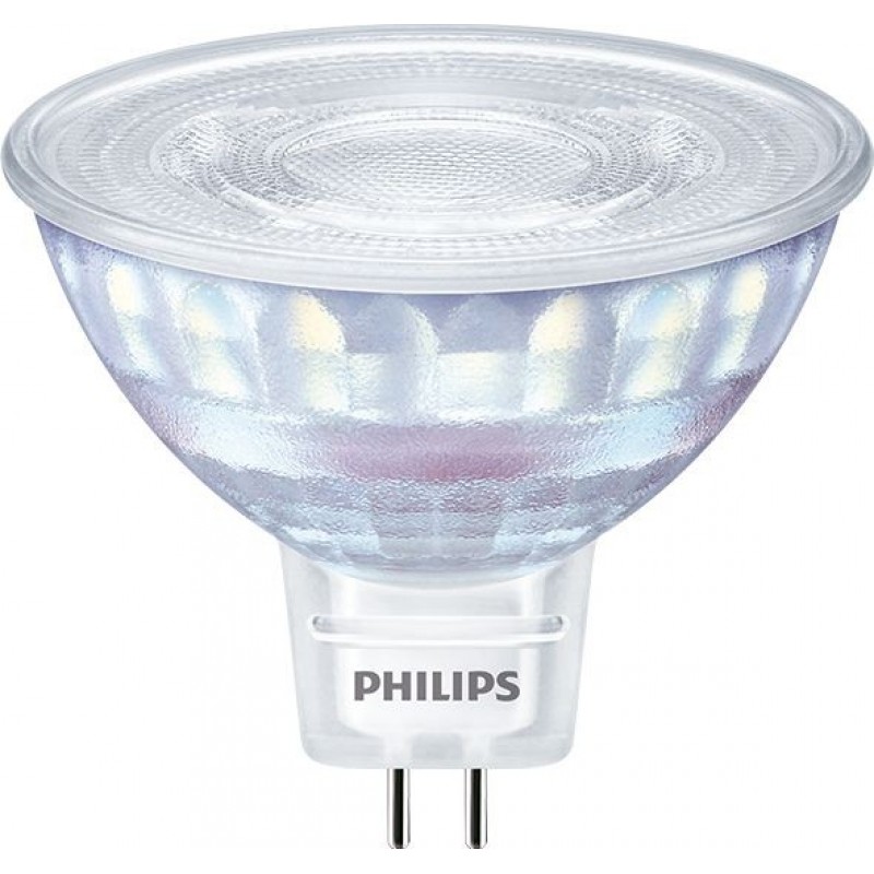 12,95 € Envío gratis | Bombilla LED Philips LED Spot 7W GU5.3 LED 2500K Luz muy cálida. 5×5 cm. Regulable