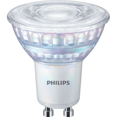 7,95 € Envío gratis | Bombilla LED Philips LED Classic 3.8W GU10 LED 2500K Luz muy cálida. 5×5 cm. Regulable
