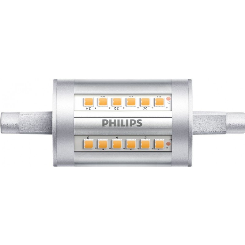 16,95 € 送料無料 | LED電球 Philips R7s 7.5W 4000K ニュートラルライト. 8×3 cm. リフレクタースポットライト