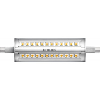 Bombilla LED Philips R7s 14W 4000K Luz neutra. 12×3 cm. Regulable