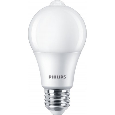10,95 € Envío gratis | Bombilla LED Philips LED Sensor 8W E27 LED 2700K Luz muy cálida. 12×7 cm