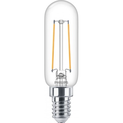 5,95 € Spedizione Gratuita | Lampadina LED Philips LED Classic 2W E14 LED 2700K Luce molto calda. 9×5 cm. lume di candela a LED