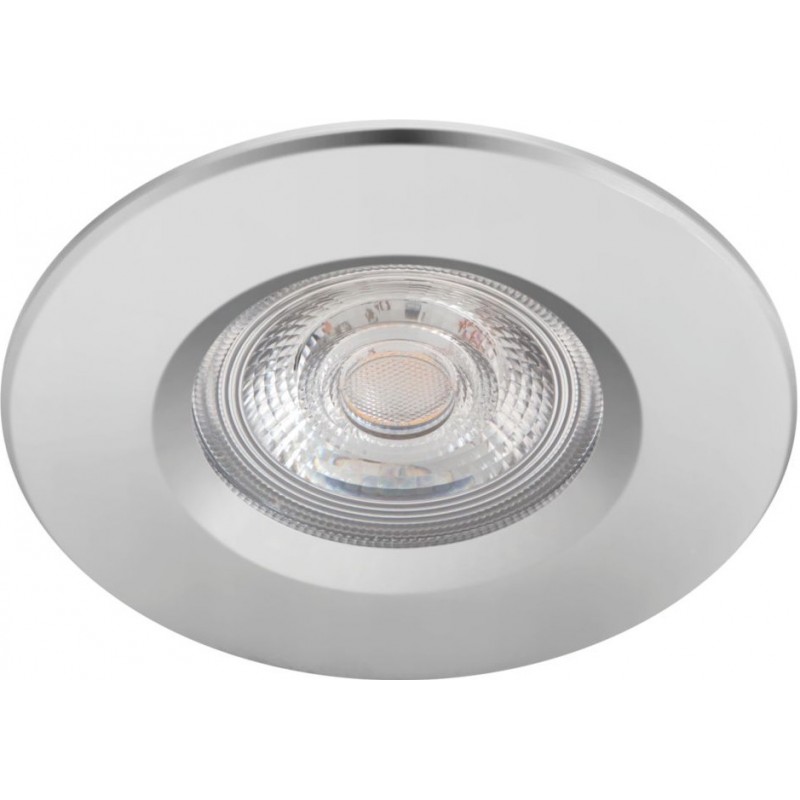 41,95 € Free Shipping | Recessed lighting Philips Dive 5W Round Shape Ø 8 cm. Dimmable Living room, dining room and office. Modern Style. Plated chrome Color
