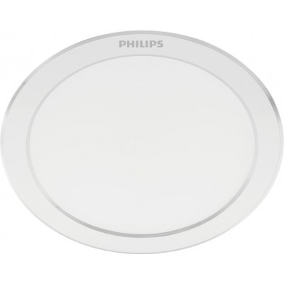 12,95 € Envoi gratuit | Éclairage encastré Philips Diamond Cut 13W Façonner Ronde Ø 14 cm. Downlight Cuisine, salle de bain et escalier. Style classique. Couleur blanc