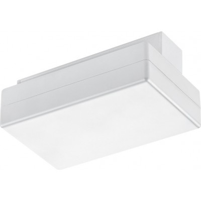 Lighting fixtures Trio DUOline 14×10 cm. Power supply for electrical rail or installation on rails Living room and bedroom. Modern Style. Plastic and polycarbonate. White Color