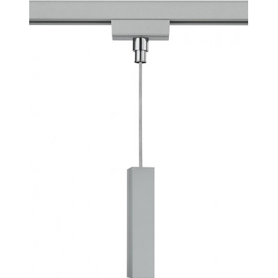 Accesorios de iluminación Trio DUOline 35×6 cm. Soporte para instalación de suspensión sobre rieles eléctricos Salón y dormitorio. Estilo moderno. Plástico y Policarbonato. Color gris