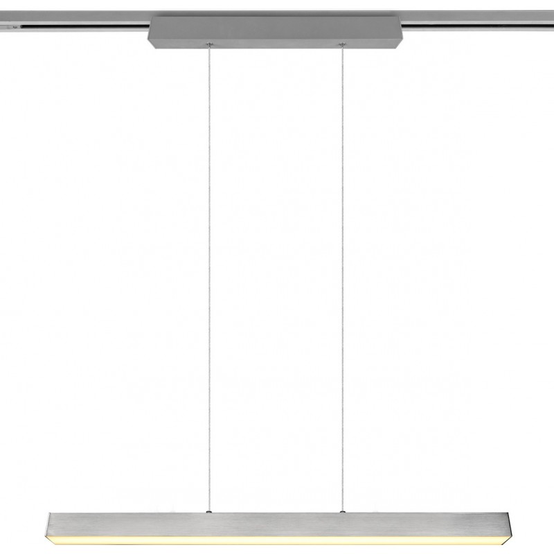 193,95 € Free Shipping | Hanging lamp Trio DUOline 29W 3000K Warm light. 180×90 cm. Integrated LED Living room and bedroom. Modern Style. Metal casting. Matt nickel Color