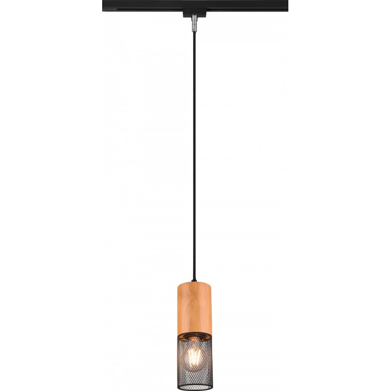 59,95 € Free Shipping | Hanging lamp Trio DUOline Ø 8 cm. Living room and bedroom. Modern Style. Metal casting. Black Color