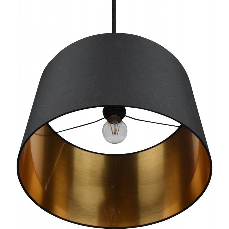 109,95 € Free Shipping | Hanging lamp Trio DUOline Ø 40 cm. Living room and bedroom. Modern Style. Plastic and polycarbonate. Golden and black Color
