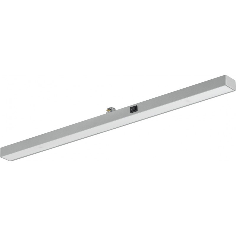 47,95 € Free Shipping | Indoor spotlight Trio DUOline 6W 3000K Warm light. 51×3 cm. Spotlight for installation on rails. Integrated LED. Ceiling and wall mounting Living room and bedroom. Modern Style. Plastic and polycarbonate. Gray Color