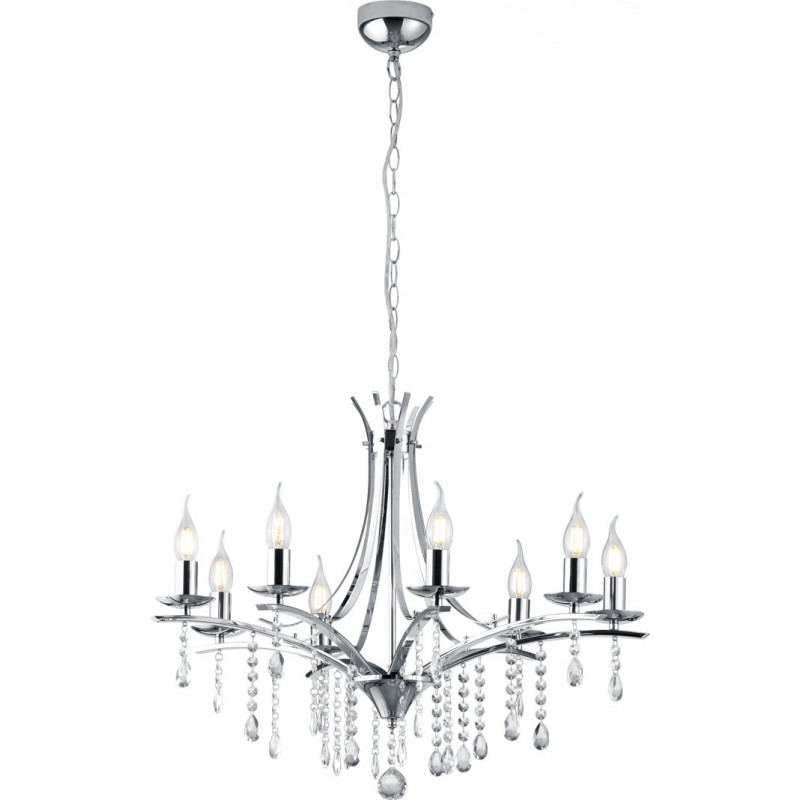 226,95 € Free Shipping | Chandelier Trio Lucerna Ø 69 cm. Living room and bedroom. Modern Style. Metal casting. Plated chrome Color