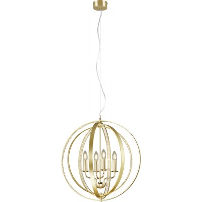 Lampe à suspension Trio Candela Ø 56 cm. Salle et chambre. Style moderne. Métal. Couleur cuivre