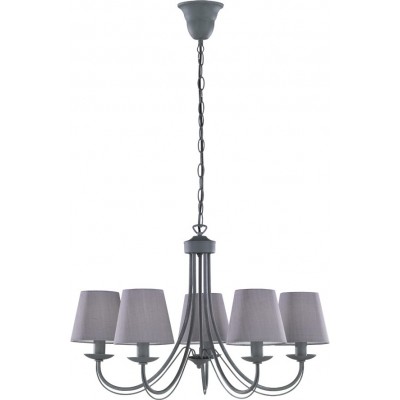 121,95 € Free Shipping | Chandelier Trio Cortez Ø 66 cm. Living room and bedroom. Rustic Style. Metal casting. Gray Color