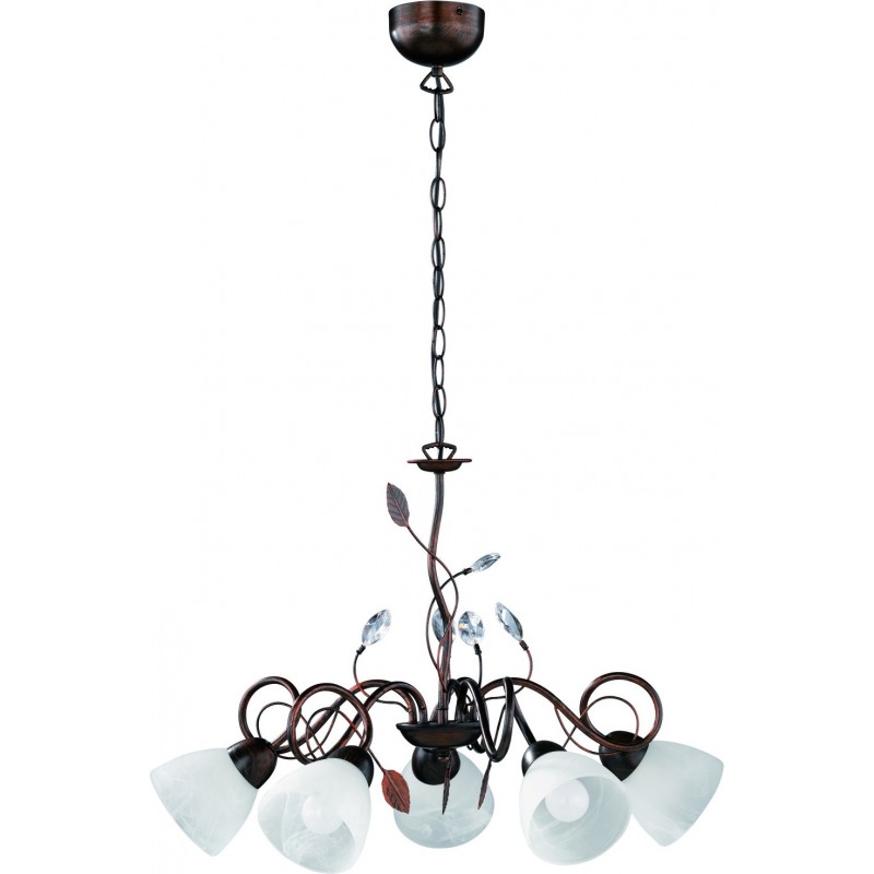 119,95 € Free Shipping | Chandelier Trio Traditio Ø 70 cm. Living room and bedroom. Rustic Style. Metal casting. Oxide Color