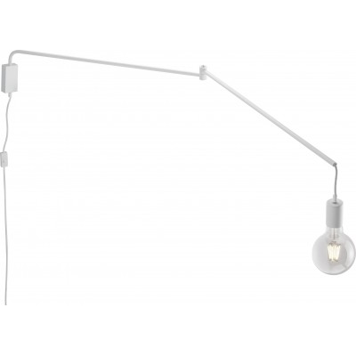 Lampada da parete per interni Trio Line 25×6 cm. Luce direzionale Soggiorno e camera da letto. Stile moderno. Metallo. Colore bianca