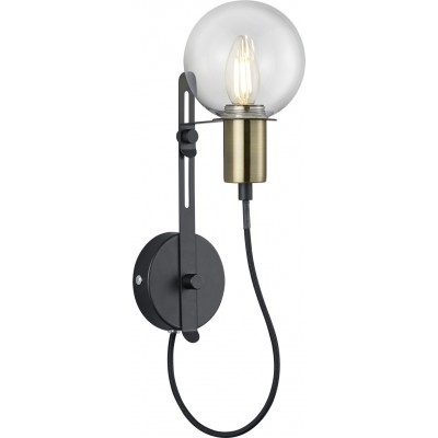 Indoor wall light Trio Nacho 39×12 cm. Adjustable height Living room and bedroom. Modern Style. Metal casting. Black Color