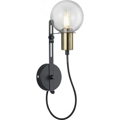 23,95 € Free Shipping | Indoor wall light Trio Nacho 39×12 cm. Adjustable height Metal casting. Black Color