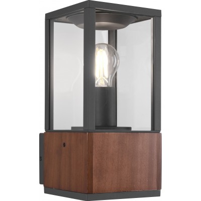 116,95 € Free Shipping | Outdoor wall light Trio Garonne 30×14 cm. Terrace and garden. Modern Style. Wood. Brown Color