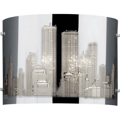 Indoor wall light Trio Capital 22×17 cm. Steel. Plated chrome Color