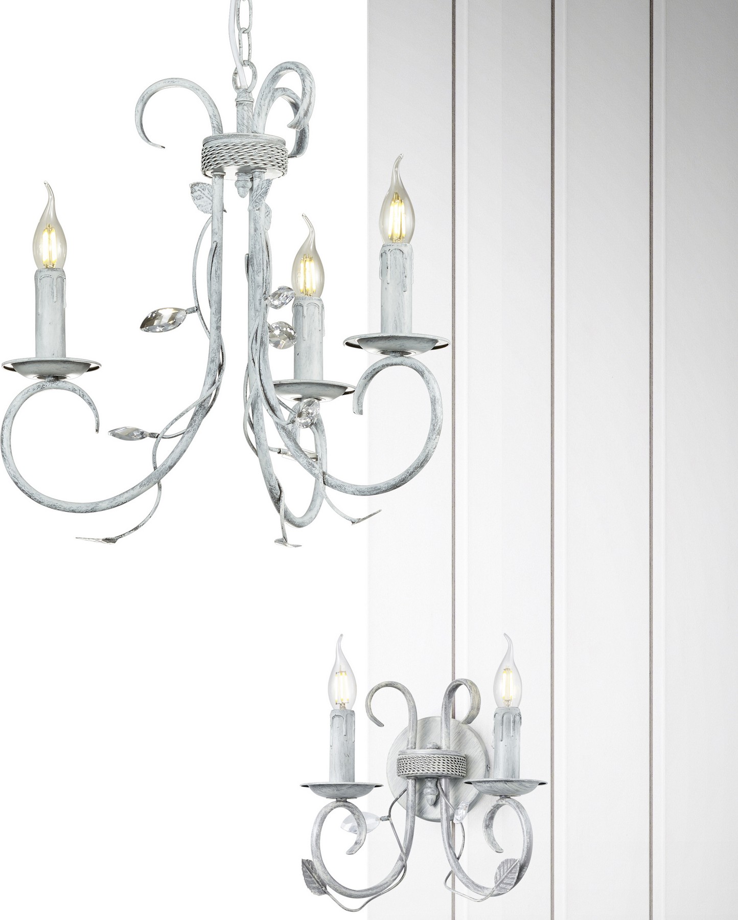 28,95 € Kostenloser Versand | Innenwandleuchte Trio Classy 29×28 cm. Metall. Oxid Farbe