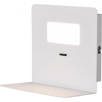 Aplique de pared interior Trio Aloft 3W 3000K Luz cálida. 16×16 cm. LED integrado Salón y dormitorio. Estilo moderno. Metal. Color blanco