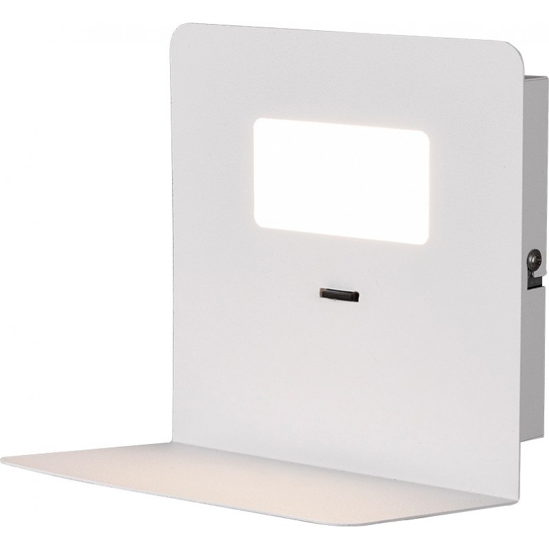 33,95 € 送料無料 | 屋内ウォールライト Trio Aloft 3W 3000K 暖かい光. 16×16 cm. 統合されたLED リビングルーム そして ベッドルーム. モダン スタイル. 金属. 白い カラー