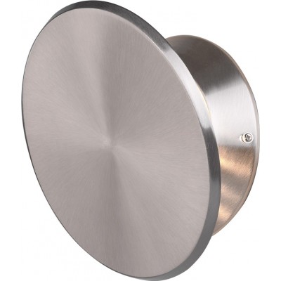 Aplique de pared interior Trio Gaston 8W 3000K Luz cálida. Ø 21 cm. LED integrado. Luz direccional. Montaje en techo y pared Salón y dormitorio. Estilo moderno. Metal. Color níquel mate