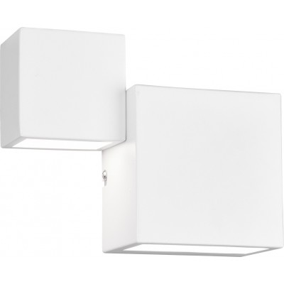62,95 € Free Shipping | Indoor wall light Trio Miguel 6W 3000K Warm light. 21×17 cm. Integrated LED Living room and bedroom. Modern Style. Metal casting. White Color