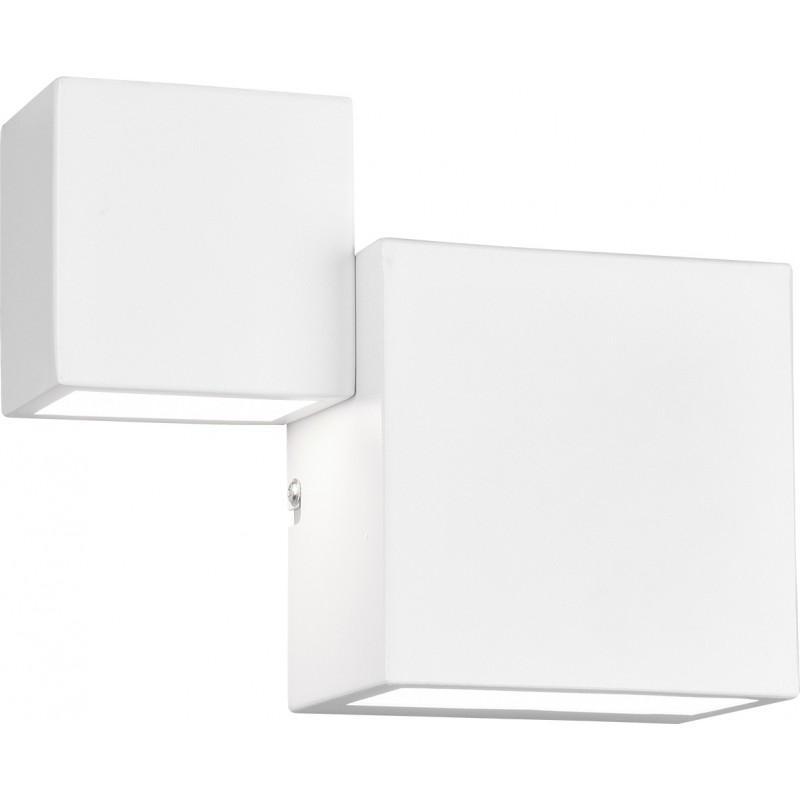 66,95 € Free Shipping | Indoor wall light Trio Miguel 6W 3000K Warm light. 21×17 cm. Integrated LED Living room and bedroom. Modern Style. Metal casting. White Color
